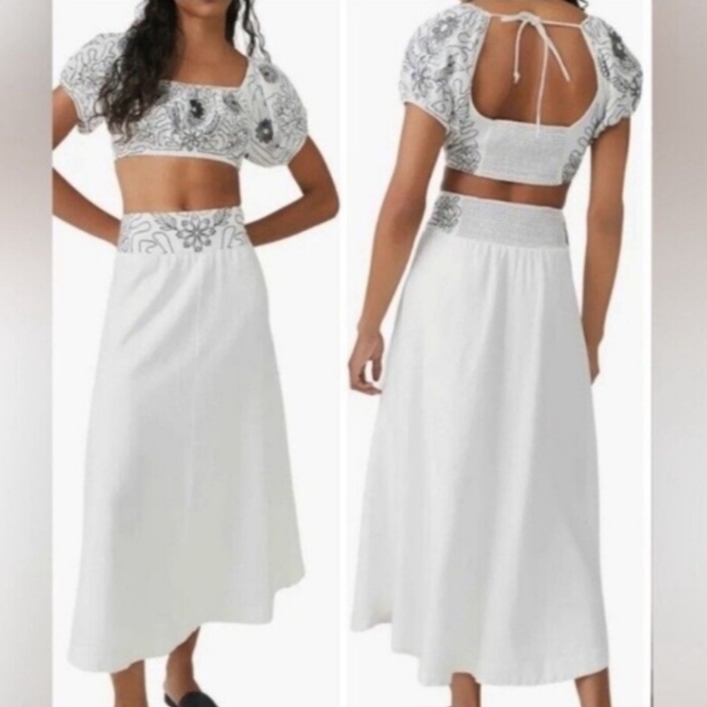 Free People Lotus Midi Skirt Set -S - Picture 13 of 13